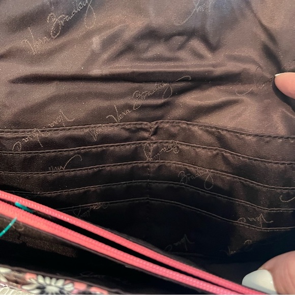 VERA BRADLEY Frill pink multicolor shoulder, crossbody bag, handbag, pur… - Picture 7 of 9